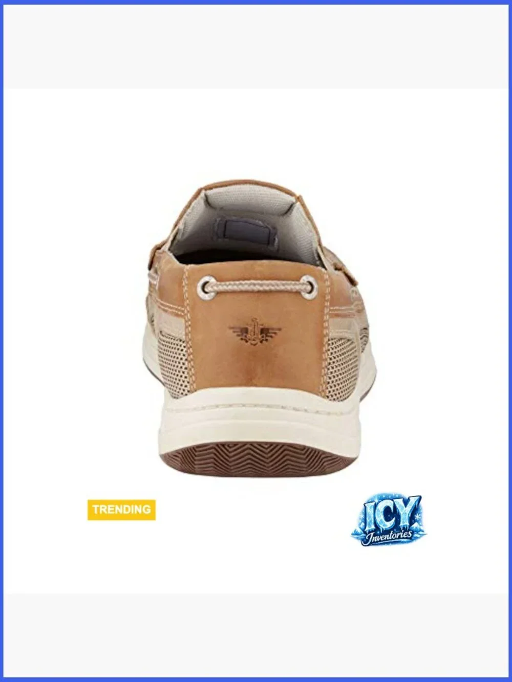 Men's Leather Boat Shoe with Cushioned Insole - Pull-On Style